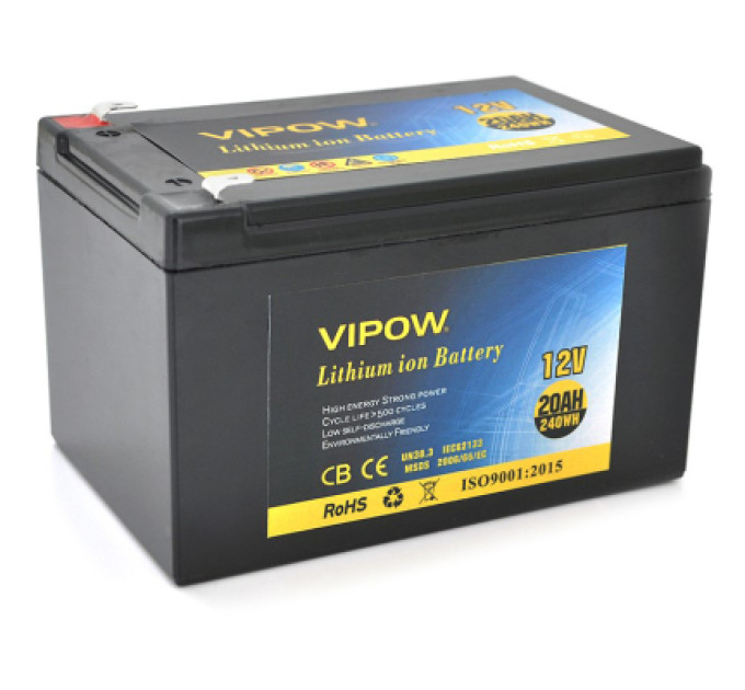 Vipow Батарея до ДБЖ Vipow 12V - 20Ah Li-ion (VP-12200LI)