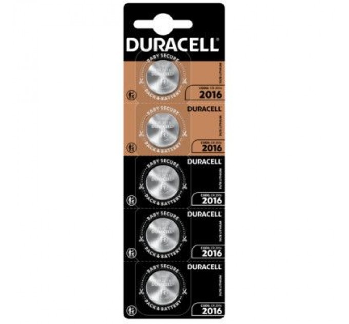 Duracell Батарейка CR 2016 / DL 2016 * 5 Duracell (5010979)