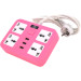 Voltronic Мережевий фільтр живлення Voltronic TВ-Т15, 4роз, 3*USB Pink (ТВ-Т15-Pink)