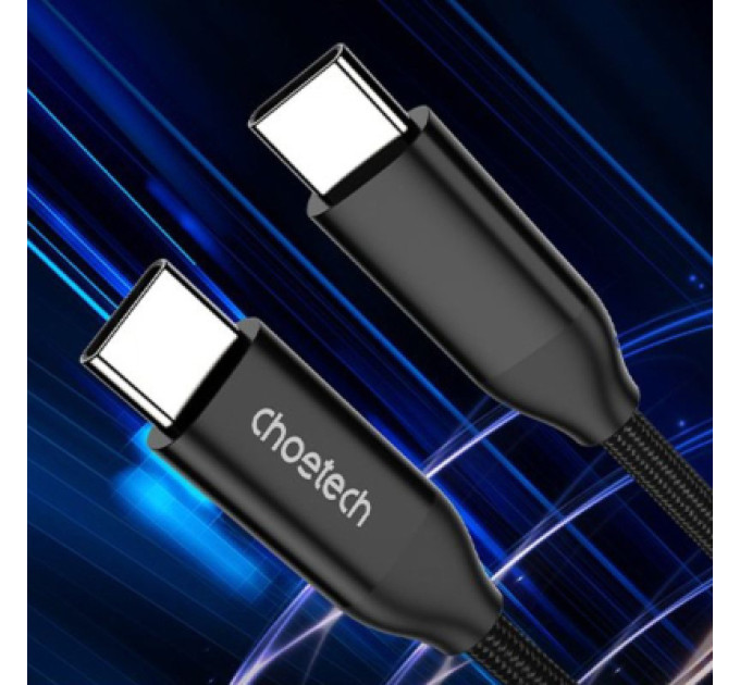 Choetech Дата кабель USB-C to USB-C 1.2m USB 3.1 Gen2 240W (50V/5A) Choetech (XCC-1035)