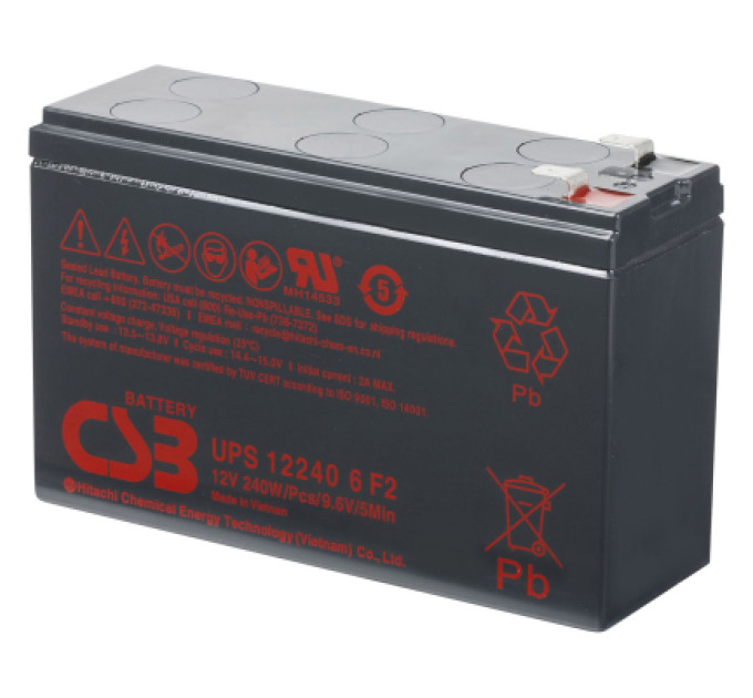 CSB Батарея до ДБЖ CSB UPS122460F2 12В 5 Ач (UPS122460F2)