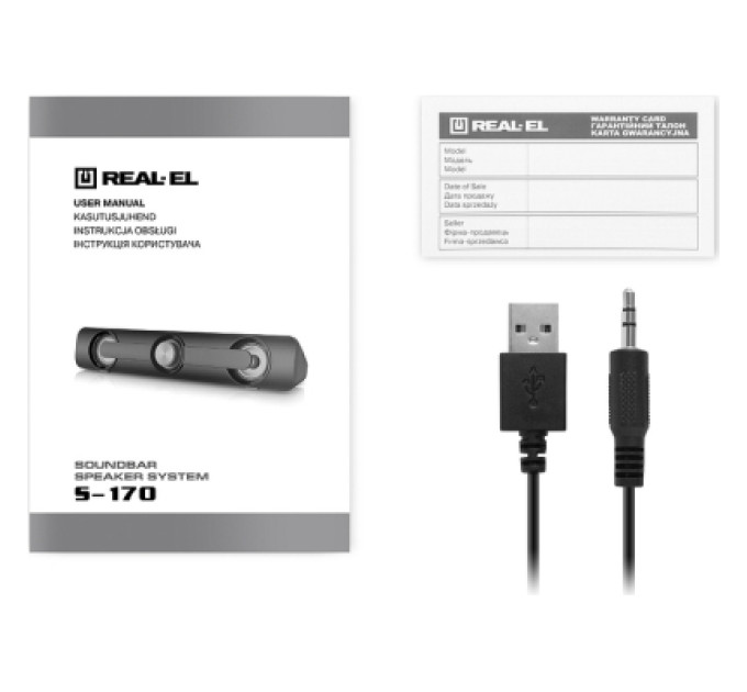 REAL-EL Акустична система REAL-EL S-170 6Вт Black (EL121100013)