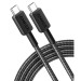 Anker Дата кабель USB-C to USB-C 0.9m 322 Black Anker (A81F5G11)