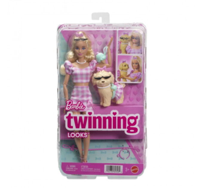 Barbie Лялька Barbie Парні образи рожева клітинка (JFP36)