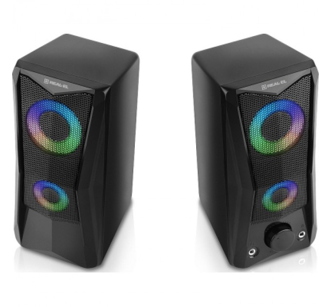 REAL-EL Акустична система REAL-EL S-107 USB Black (EL121100017)