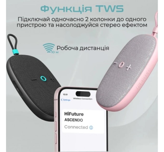 HIFuture Акустична система HiFuture Ascendo 20W Green (ascendo.matchagreen)