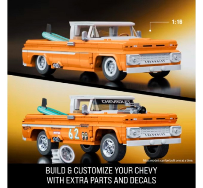 Mattel Конструктор Mattel Brick Shop Hot Wheels Elite Chevy 858 деталей (JFT20)