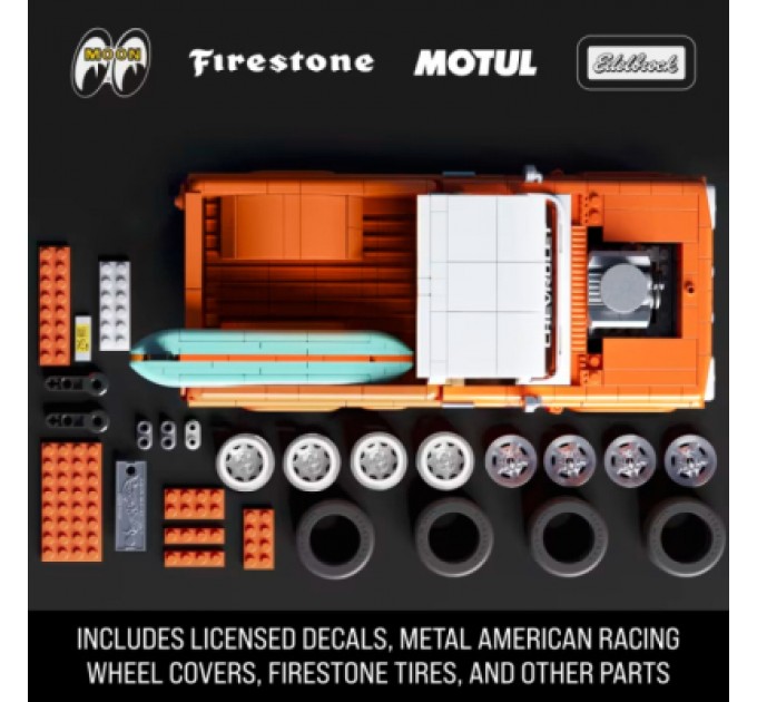 Mattel Конструктор Mattel Brick Shop Hot Wheels Elite Chevy 858 деталей (JFT20)