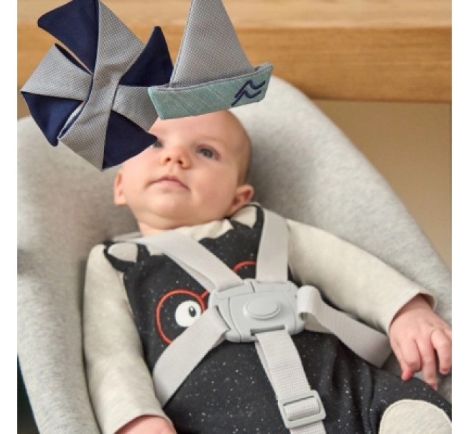 Chicco Крісло-гойдалка Chicco шезлонг для новонароджених Crescendo, світло-сірий (87078.47)