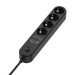 ColorWay Мережевий фільтр живлення ColorWay CW-CHE44PDB, 4 розетки/4USB 2M (CW-CHE44PDB)