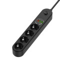 ColorWay Мережевий фільтр живлення ColorWay CW-CHE44PDB, 4 розетки/4USB 2M (CW-CHE44PDB)