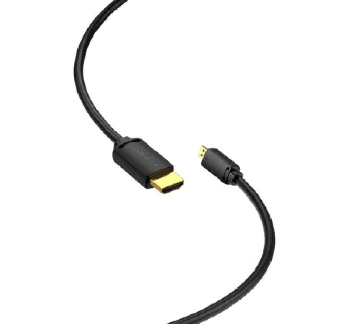 Vention Кабель мультимедійний HDMI to Micro HDMI 1.5m V2.0 4K 60Hz 18Gbps HDR Dolby Vention (AGIBG)