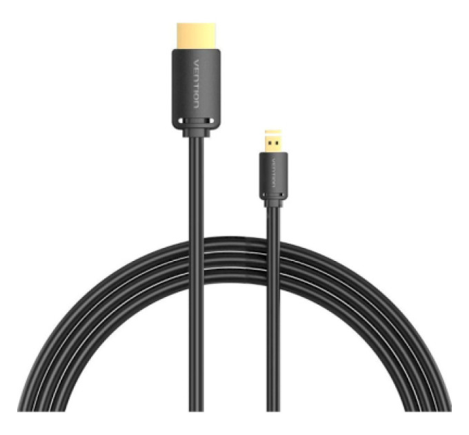 Vention Кабель мультимедійний HDMI to Micro HDMI 1.5m V2.0 4K 60Hz 18Gbps HDR Dolby Vention (AGIBG)