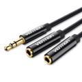 Vention Кабель мультимедійний Jack 3.5mm M to 2X 3.5mm F Stereo Splitter Vention (BBSBY)