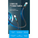 Vention Кабель для принтера USB 2.0 AM/BM 1.5m 480Mbps PVC black Vention (COQBG)