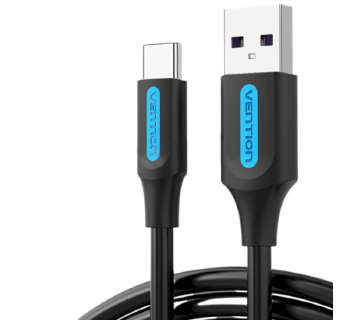 Vention Дата кабель USB 2.0 AM to Type-C 0.5m 5.0A (25W) PVC black Vention (CORBD)