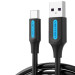 Vention Дата кабель USB 2.0 AM to Type-C 0.5m 5.0A (25W) PVC black Vention (CORBD)