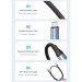 Vention Дата кабель USB-C to USB-C 1.0m USB4.0 240W (50V/5A) 8K60Hz Thunderbolt 4 Gray Aluminum Alloy Vention (TAVHF)