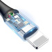 Baseus Дата кабель USB 2.0 AM to Lightning C-shaped Light Intelligent power-off Red Baseus (CALCD-09)