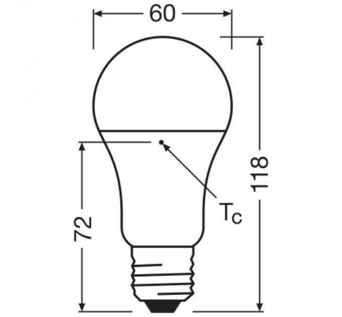 Osram Лампочка Osram CL A100 13W/840 230V FR E27 (4058075304253)