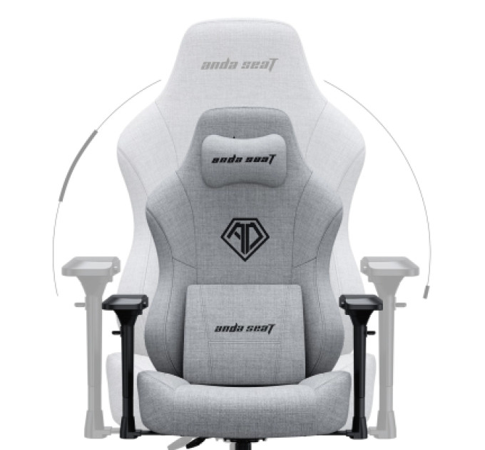 Anda Seat Крісло ігрове Anda Seat Phantom 3 Pro Fabric Size L Grey (AD18YC-06-G-F)
