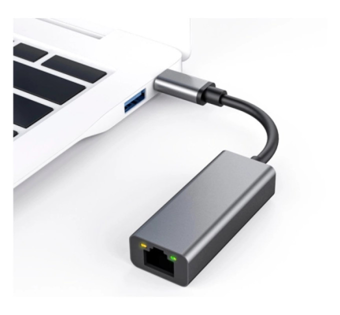 Dynamode Адаптер Dynamode USB3.0 Type-C to 1000/100 Mbit/s RJ-45 (RTL8153) 0.13 m (DM-AD-GLAN-C)