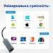 Dynamode Адаптер Dynamode USB3.0 Type-C to 1000/100 Mbit/s RJ-45 (RTL8153) 0.13 m (DM-AD-GLAN-C)