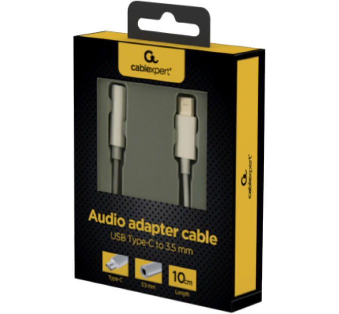 Cablexpert Адаптер USB-C to stereo audio 3.5 mm (CDLA) Cablexpert (A-CM-3.5F-01)