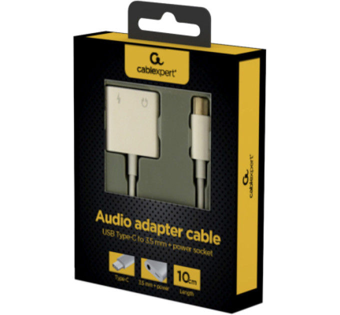 Cablexpert Адаптер USB-C to stereo audio 3.5 mm + USB-C power (CDLA) Cablexpert (A-CM-3.5FP-01)