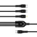 ColorWay Дата кабель USB 2.0 AM to Lightning + Micro 5P + Type-C 1.2m 3.0A (PD60W data) Black ColorWay (CW-CBPDU3060-BK)