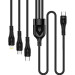 ColorWay Дата кабель USB 2.0 AM to Lightning + Micro 5P + Type-C 1.2m 3.0A (PD60W data) Black ColorWay (CW-CBPDU3060-BK)