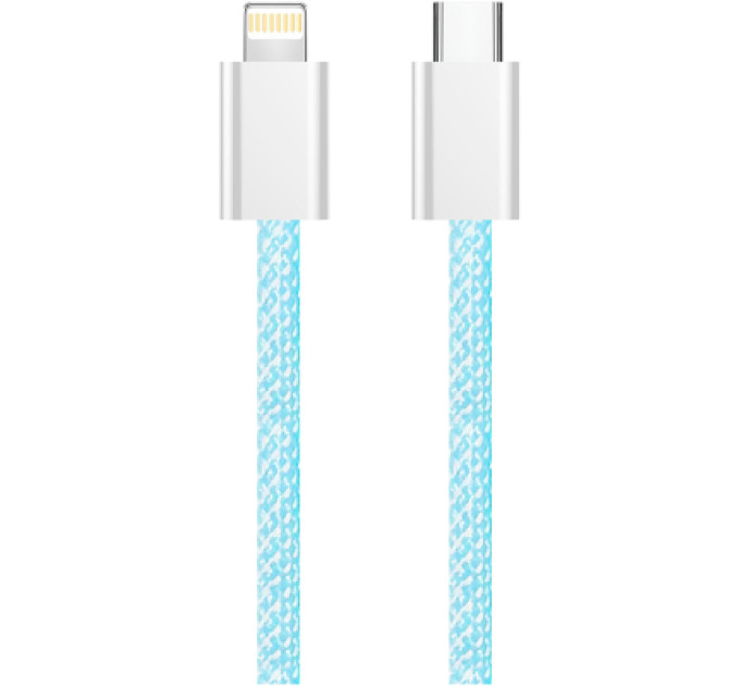 ColorWay Дата кабель USB-C to Lightning 1.0m 27W blue ColorWay (CW-CBPDCL061-BL)