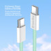 ColorWay Дата кабель USB-C to USB-C 1.0m 60W 3.0А green ColorWay (CW-CBPDCC061-G)