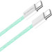 ColorWay Дата кабель USB-C to USB-C 1.0m 60W 3.0А green ColorWay (CW-CBPDCC061-G)