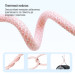 ColorWay Дата кабель USB-C to USB-C 1.0m 60W 3.0А pink ColorWay (CW-CBPDCC061-P)