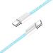 ColorWay Дата кабель USB-C to USB-C 1.0m 60W 3.0А blue ColorWay (CW-CBPDCC061-BL)