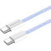 ColorWay Дата кабель USB-C to USB-C 1.0m 60W 3.0А purple ColorWay (CW-CBPDCC061-PU)