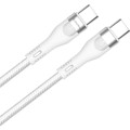 ColorWay Дата кабель USB-C to USB-C 1.0m (PD Fast Charging 240W) 5А white ColorWay (CW-CBPDCC065-WT)