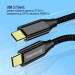 ColorWay Дата кабель USB-C to USB-C 1.0m USB3.2 (20Gbps 4K PD100W) Gen2 5А black ColorWay (CW-CBPDCC062-BK)