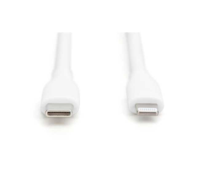 Assmann Дата кабель USB-C to Lightning 2.0m USB 2.0 60W silicone white Digitus (AK-600110-020-W)