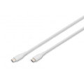 Assmann Дата кабель USB-C to USB-C 1.0m USB 2.0 60W silicone white Digitus (AK-300341-010-W)