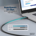 Digitus Дата кабель USB-C to USB-C 1.0m USB 3.2 Gen2 10G 100W 4K silicone black Digitus (AK-300342-010-S)