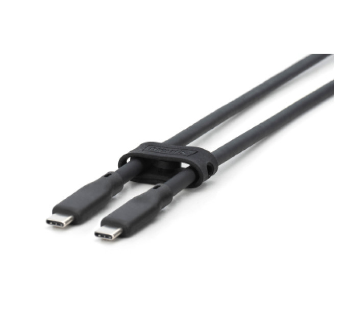 Digitus Дата кабель USB-C to USB-C 1.0m USB 3.2 Gen2 10G 100W 4K silicone black Digitus (AK-300342-010-S)