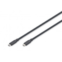Дата кабель USB-C to USB-C 1.0m USB 4.0 Gen3 40G 240W 8K silicone black Digitus (AK-300344-010-S)