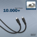Digitus Дата кабель USB-C to USB-C 2.0m USB 4.0 Gen2 20G 240W 8K silicone black Digitus (AK-300344-020-S)