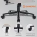 GamePro Крісло ігрове GamePro FGC750LG Size L Fabric Light Gray (FGC750LG)