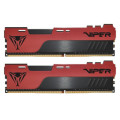 Patriot Модуль пам'яті для комп'ютера DDR4 16GB (2x8GB) 3200 MHz Viper Elite II Red Patriot (PVE2416G320C8K)