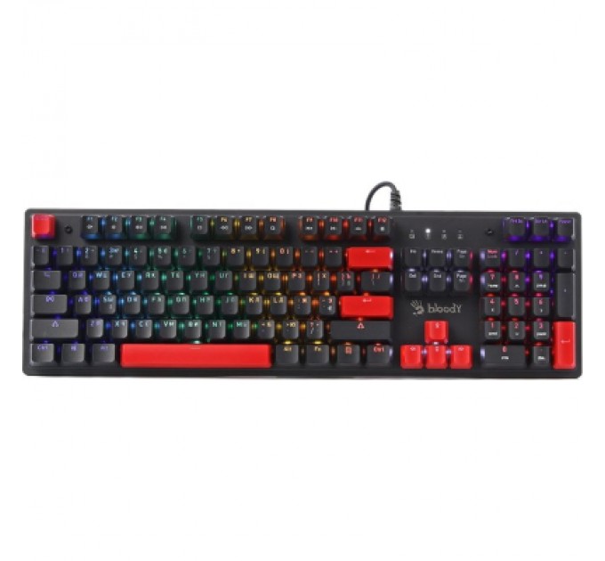A4Tech Клавіатура A4Tech Bloody S525N RGB BLMS Red Switch USB Fire Black (4711421002066)