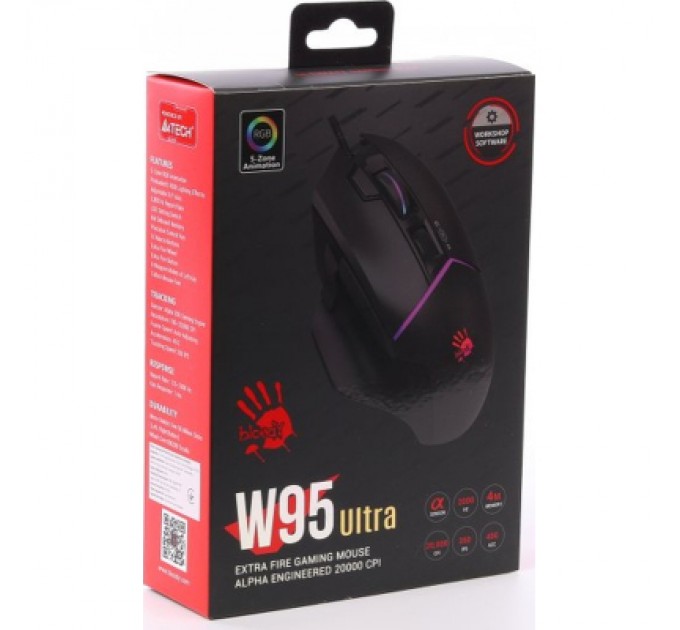 A4Tech Мишка A4Tech Bloody W95 Ultra USB Black (4711421002288)