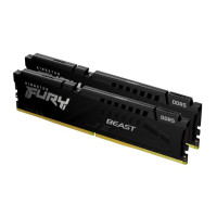 Модуль пам'яті для комп'ютера DDR5 32GB (2x16GB) 5200 MHz Beast Black Kingston Fury (ex.HyperX) (KF552C40BBK2-32)